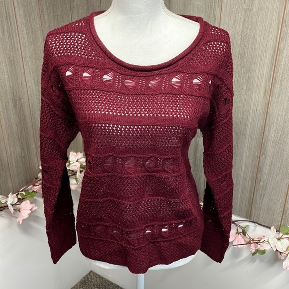 Dotti Burgundy Sweater Knitted‎
